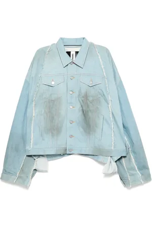 SANKUANZ Jeansjacka med osydd kant