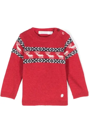 PATACHOU Tröja med renintarsia