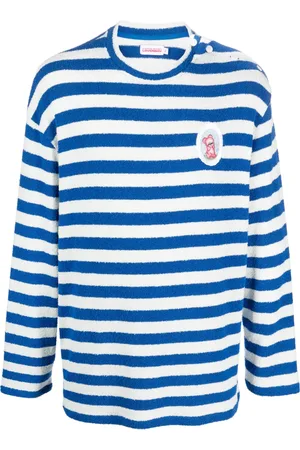 Charles Jeffrey Loverboy Randig tröja med rundad hals