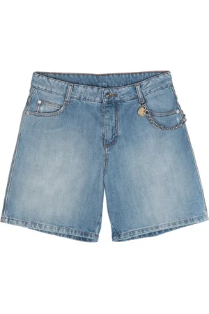 ERMANNO SCERVINO Jeansshorts med kedjedetalj