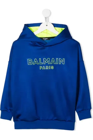 Balmain Hoodie med broderad logotyp