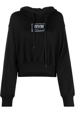 VERSACE Hoodie med logotyp