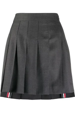 Thom Browne Plisserad minikjol med hög midja