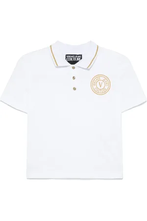 VERSACE Pikétröja med broderad logotyp