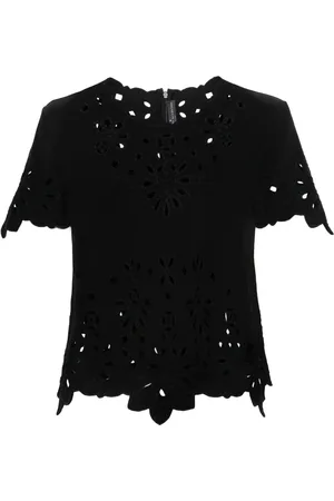 ERMANNO SCERVINO Blus med engelsk brodyr