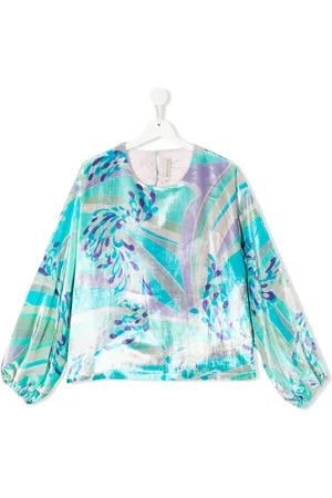 PUCCI Junior Blus med abstrakt tryck