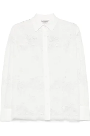 Ermanno Firenze Blus med blomsterbrodyr