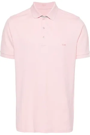FAY Pikétröja med broderad logotyp