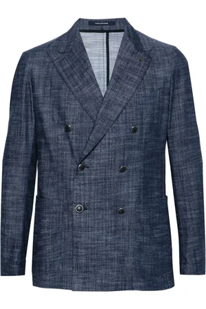 TAGLIATORE Dubbelknäppt jeansblazer