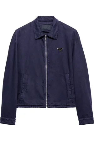 Prada Jeansjacka med dragkedja