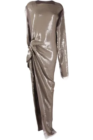 Rick Owens Asymmetrisk paljettklänning