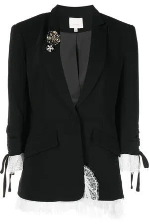 Cinq A Sept Roxie blazer med spetskant