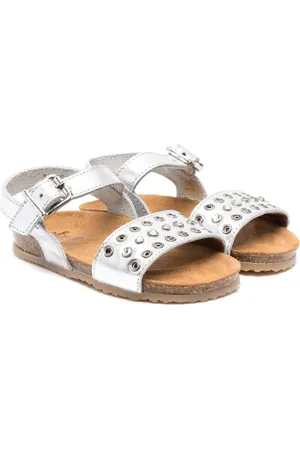 TWO CON ME BY PÈPÈ Lädersandaler med strass