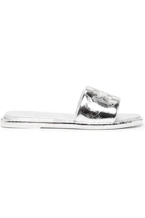 Tory Burch Double T lädertofflor