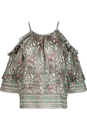 Isabel Marant Gabia topp med grafiskt tryck