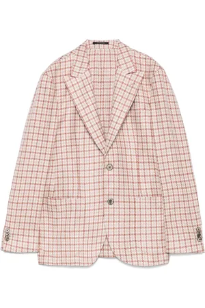 GABRIELE PASINI Hundtandsmönstrad blazer