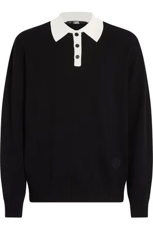 Karl Lagerfeld Stickad pikétröja