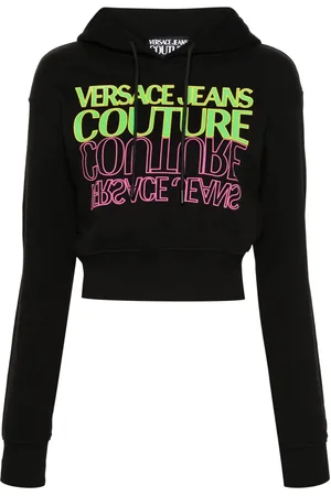 VERSACE Hoodie med logotyp