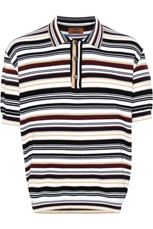 Missoni Randig stickad pikétröja