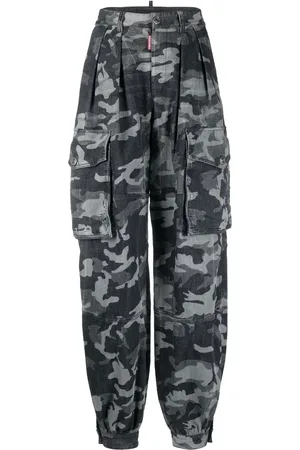 Dsquared2 Kamouflagemönstrade cargobyxor