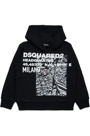 Dsquared2 Hoodie med logotyp