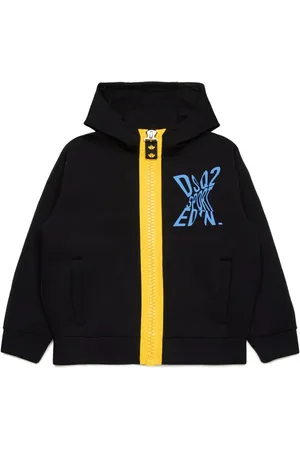Dsquared2 Hoodie med logotyp