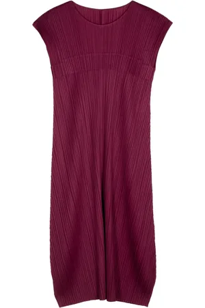 PLEATS PLEASE ISSEY MIYAKE May plisserad midiklänning