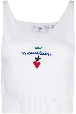 Rossignol Stickad croptop med broderad logotyp