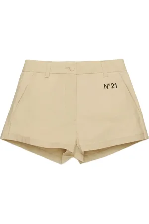 Nº21 Shorts med logotypmönstrad brodyr