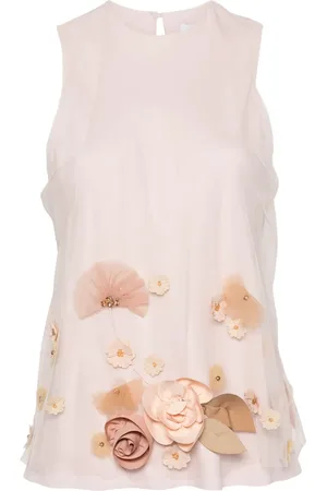 Viktor & Rolf Blus med blomapplikation