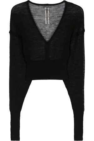 Rick Owens Kort tröja i jungfruull
