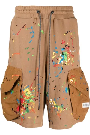 MOSTLY HEARD RARELY SEEN Cargoshorts med färgbrodyr