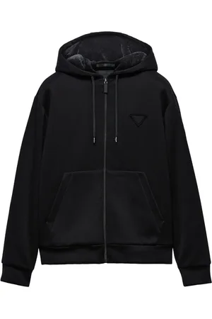 Prada Hoodie med jerseystruktur