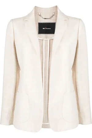 Kiton Kritstrecksrandig enkelknäppt blazer
