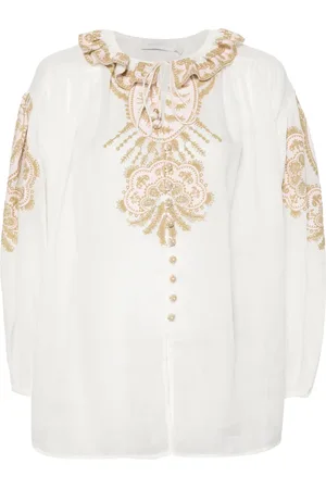 ZIMMERMANN Waverly blus med brodyr
