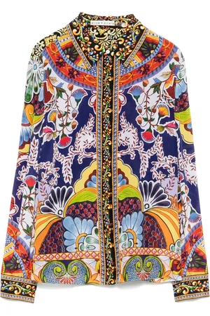ALICE+OLIVIA Sidenblus
