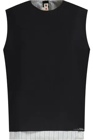 Marni Randig blus med lagerdesign