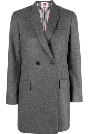 Thom Browne Förlängd dubbelknäppt blazer