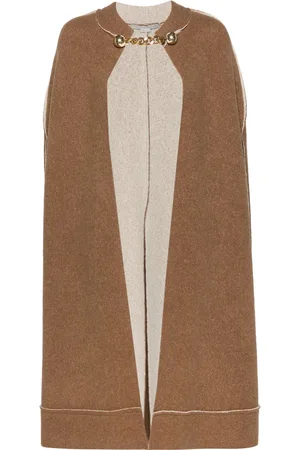 Stella McCartney Stickad cape med kedja