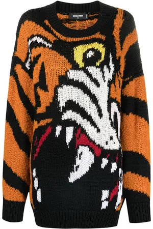 Dsquared2 Intarsiastickad tröja