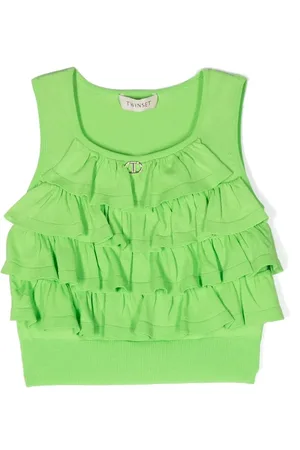 Twin-Set ärmlös blus med draperad detalj