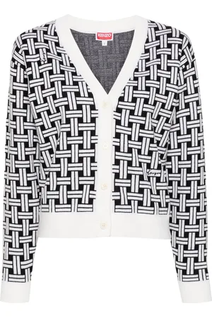 Kenzo Mönstrad kofta i jacquard