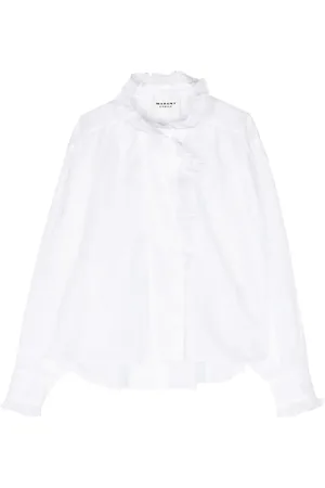 Marant Etoile Pamiala blus med volangkant
