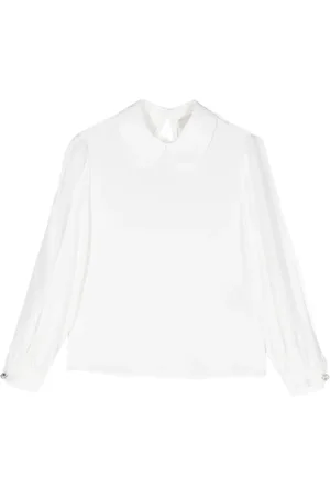 Simonetta Blus med strassknapp