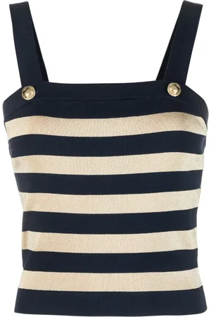 Michael Kors Randig stickad topp