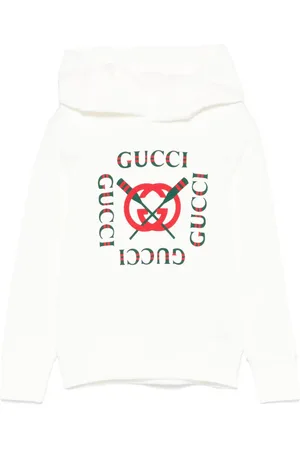 Gucci Hoodie med logotyp