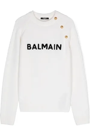 Balmain Tröja med broderad logotyp
