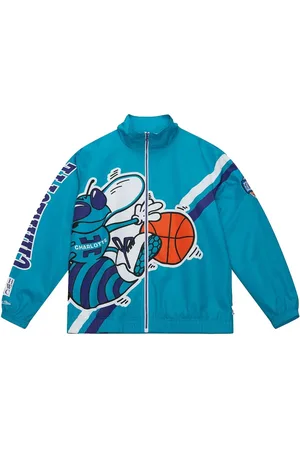 Mitchell & Ness Exploded Logo Hornets Blue jacka