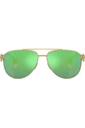 VERSACE Pilotsolglasögon med spegelglas