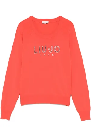 Liu Jo Tröja med strass och logotyp